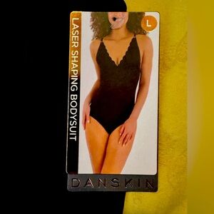 Danskin Black Laser Shaping Bodysuit